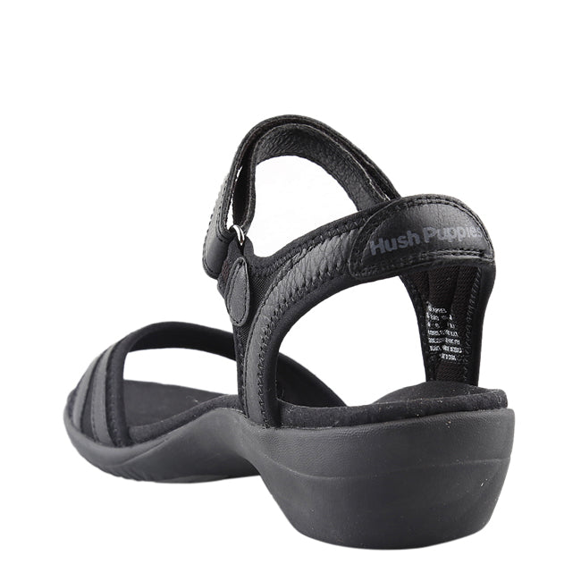 Hush Puppies Sandal Strapback Wanita Athos In Black