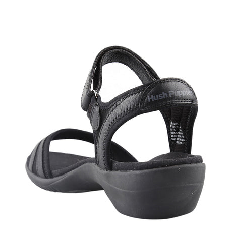 Hush Puppies Sandal Strapback Wanita Athos In Black