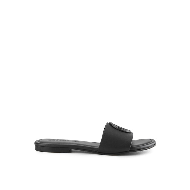 Hush Puppies Sandal Slide Wanita Jacy Isabel Slide In Black