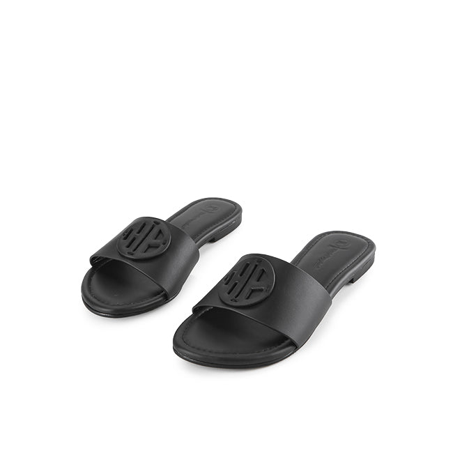 Hush Puppies Sandal Slide Wanita Jacy Isabel Slide In Black