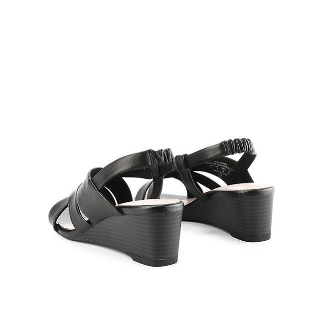 Hush Puppies Sandal Wedges Wanita Marion Fox In Black