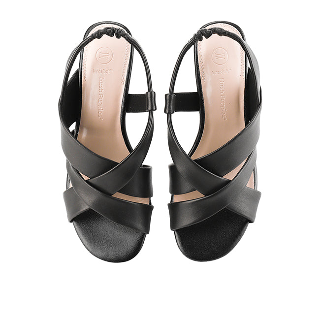 Hush Puppies Sandal Wedges Wanita Marion Fox In Black