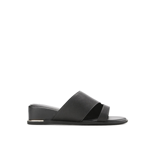 Hush Puppies Sandal Wanita Wedges Clover In Black