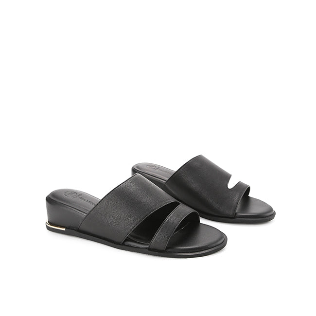 Hush Puppies Sandal Wanita Wedges Clover In Black