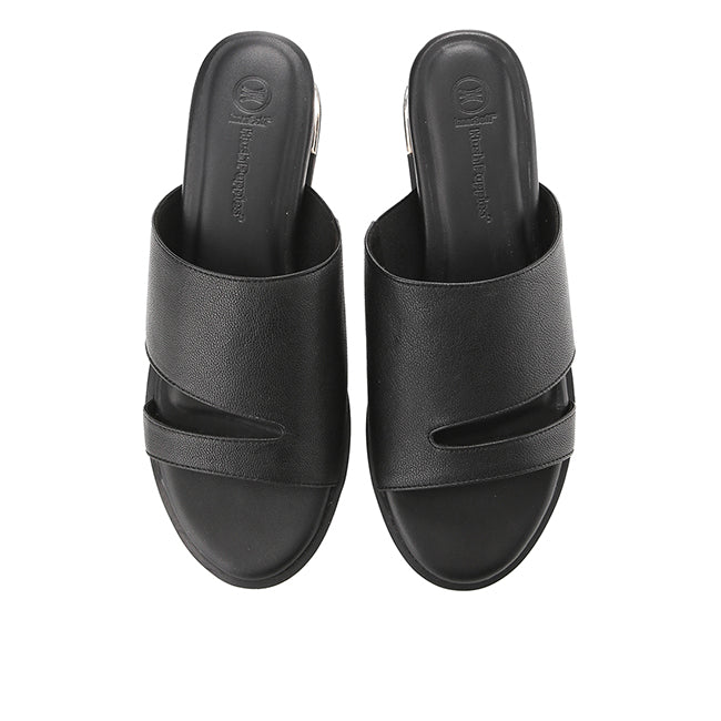 Hush Puppies Sandal Wanita Wedges Clover In Black