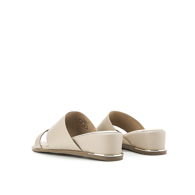 Hush Puppies Sandal Wanita Wedges Clover In Taupe