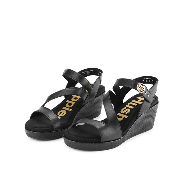 Hush Puppies Sandal Wanita Sling Back Willow Slingback In Black