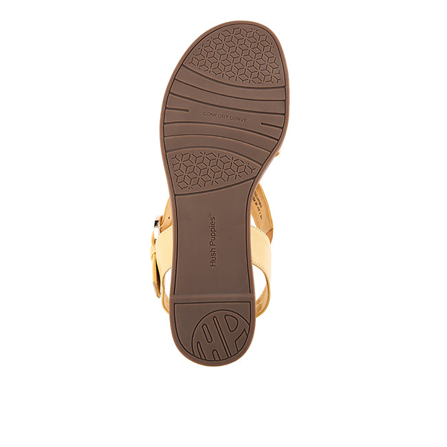 Hush Puppies Sandal Wanita Straps Jolly Ankle Strap In Yellow