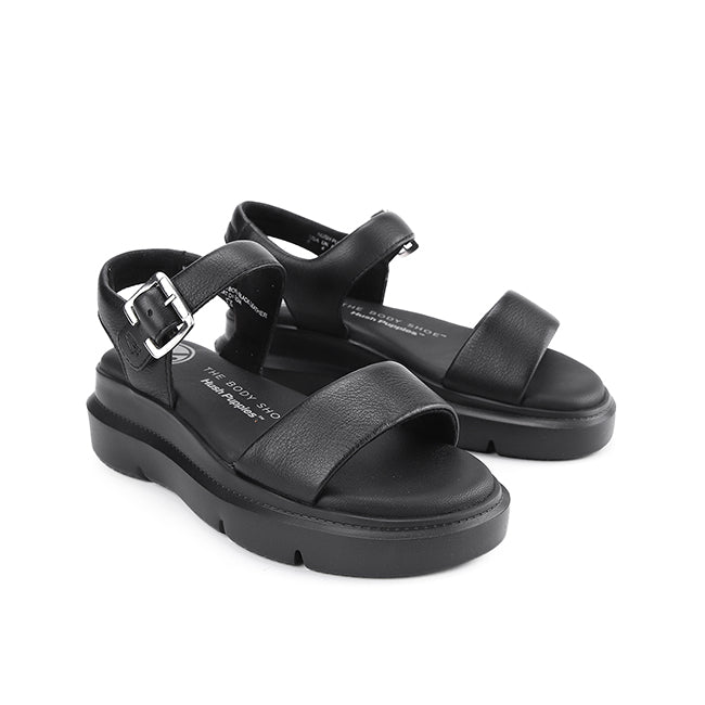 Uplift Qtr Strap In Bold Black Leather