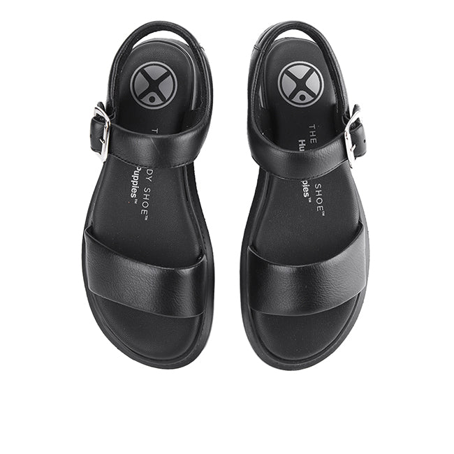 Uplift Qtr Strap In Bold Black Leather