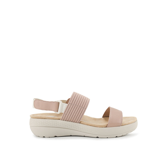 Hush Puppies Women Strap Breathe Gore Sandal In Warm Taupe Leather