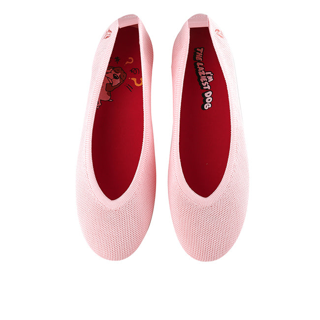 Hush Puppies Sepatu Flats Wanita Abigail Lazy In Nude Pink