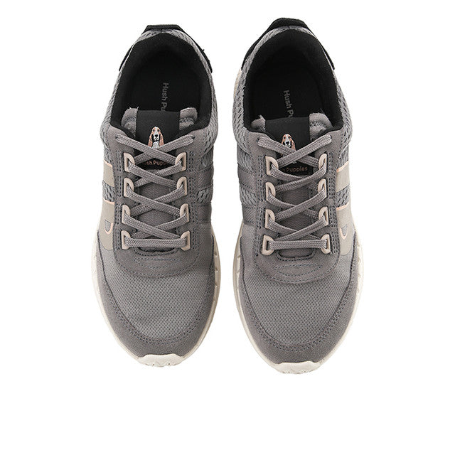 Hush Puppies Sepatu Wanita Sneakers Seventy8 Runner In Charcoal Grey Textile