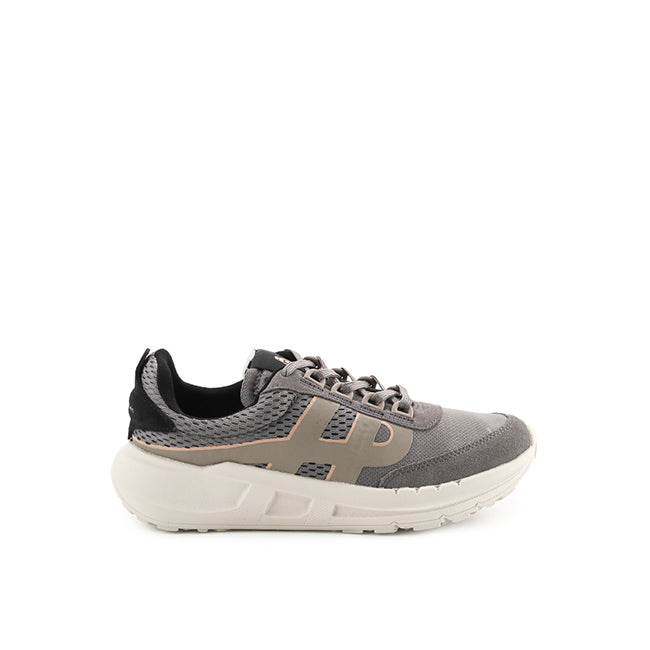 Hush Puppies Sepatu Wanita Sneakers Seventy8 Runner In Charcoal Grey Textile