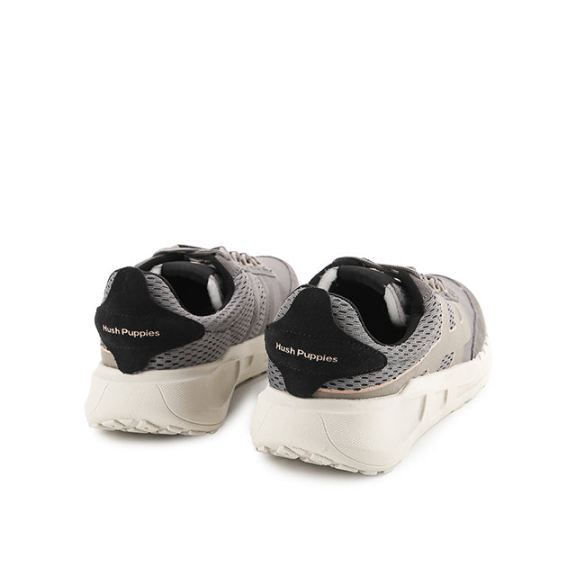 Hush Puppies Sepatu Wanita Sneakers Seventy8 Runner In Charcoal Grey Textile