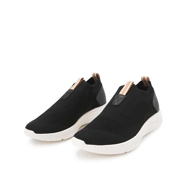 Hush Puppies Sepatu Wanita Slip On Elevate Knit Slip In Bold Black Knit