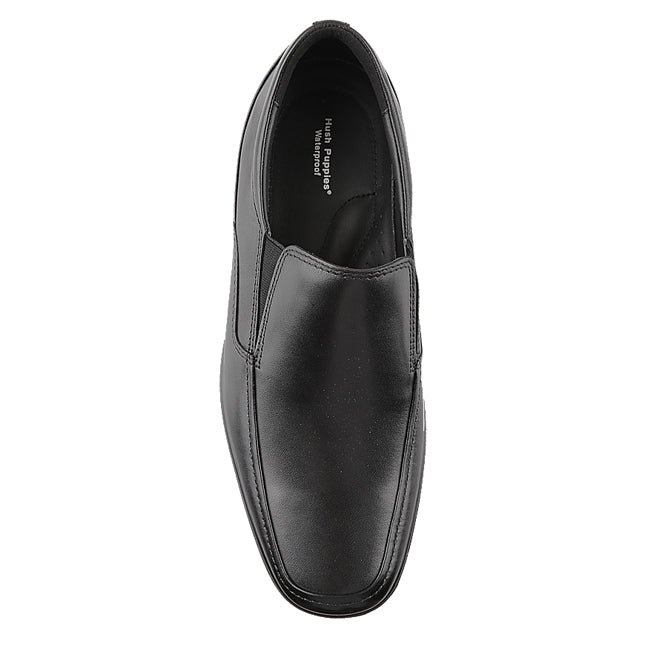 Hush Puppies Sepatu Slip On Pria James Streetsmart Ii In Black Wp Leather Np