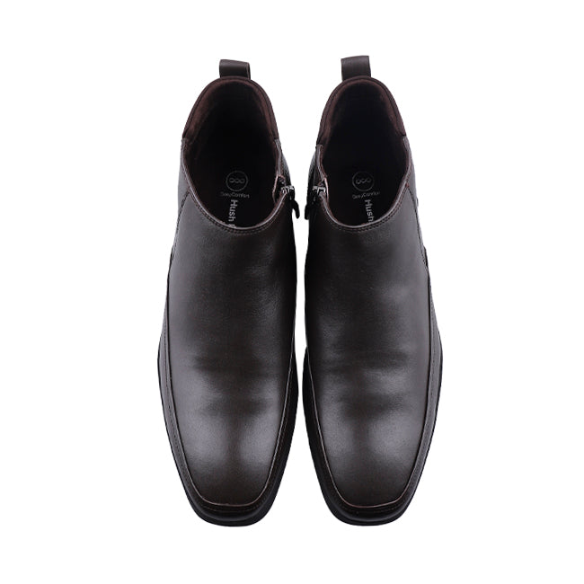 Hush Puppies Sepatu Pria Bono Claris Zip Boots In Coffee