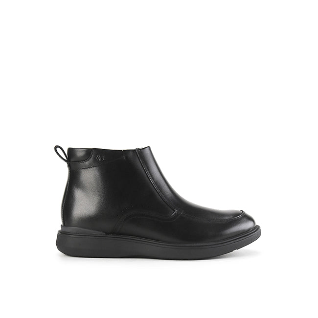 Hush Puppies Sepatu Pria Alpha Zip Boots In Black