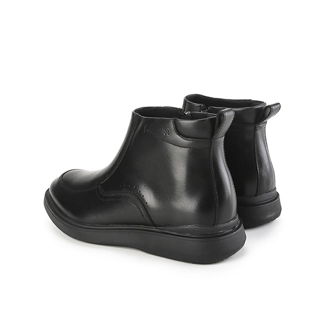 Hush Puppies Sepatu Pria Alpha Zip Boots In Black