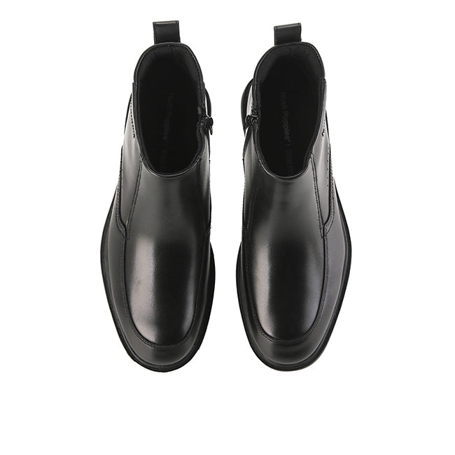 Hush Puppies Sepatu Pria Alpha Zip Boots In Black