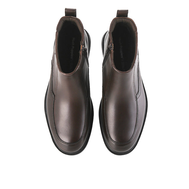 Alpha Zip Boots In Coffee