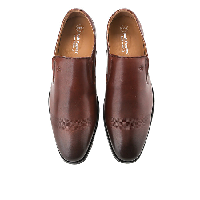 Hush Puppies Sepatu Pria Tanner Slip On In Coffee