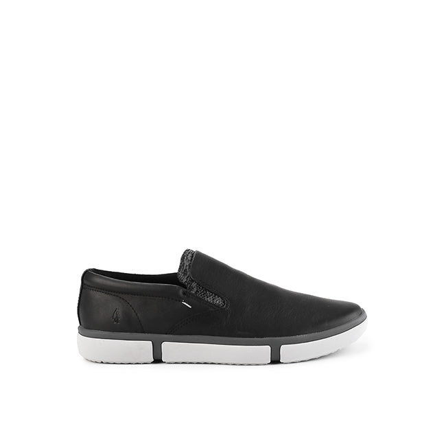 Hush Puppies Sepatu Casual Pria Briggs Pt Slipon In Bold Black Leather