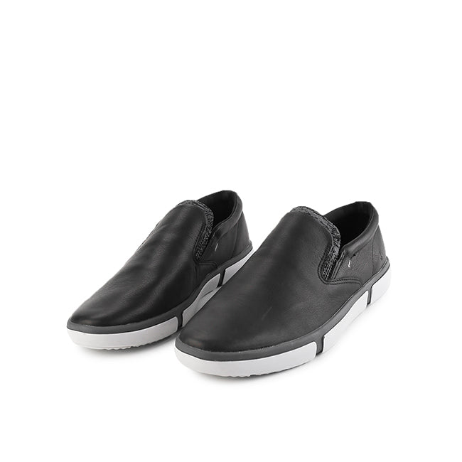 Hush Puppies Sepatu Casual Pria Briggs Pt Slipon In Bold Black Leather
