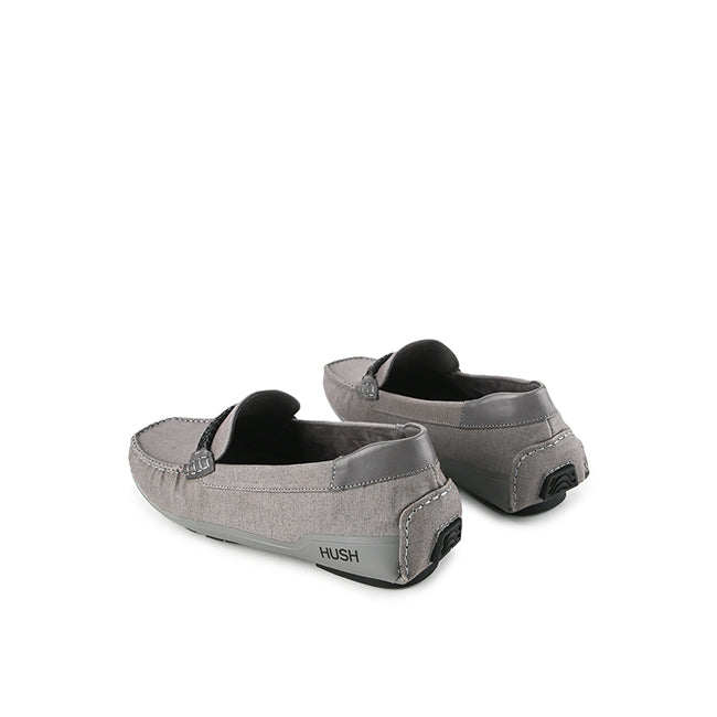 Hush Puppies Sepatu Pria Loafers Tennov Cave Saddle Loafer In Grey