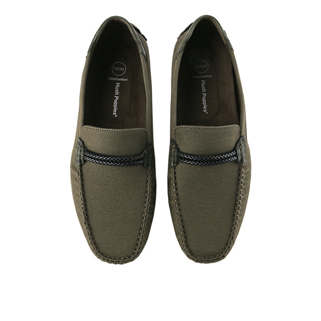 Hush Puppies Sepatu Pria Loafers Tennov Cave Saddle Loafer In Olive