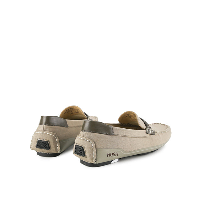 Hush Puppies Sepatu Pria Loafers Tennov Cave Saddle Loafer In Taupe