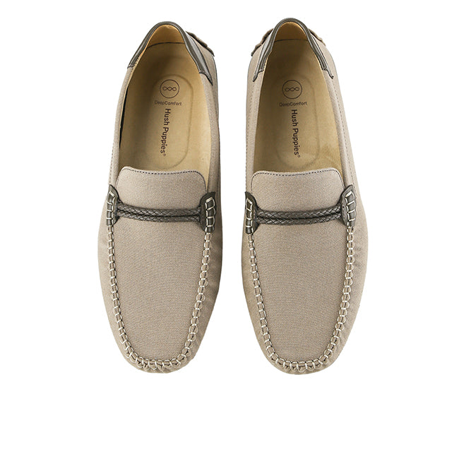 Hush Puppies Sepatu Pria Loafers Tennov Cave Saddle Loafer In Taupe