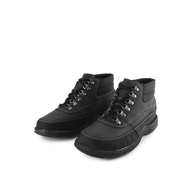 Hush Puppies Sepatu Pria Diemen Kross Lace Boots In Black