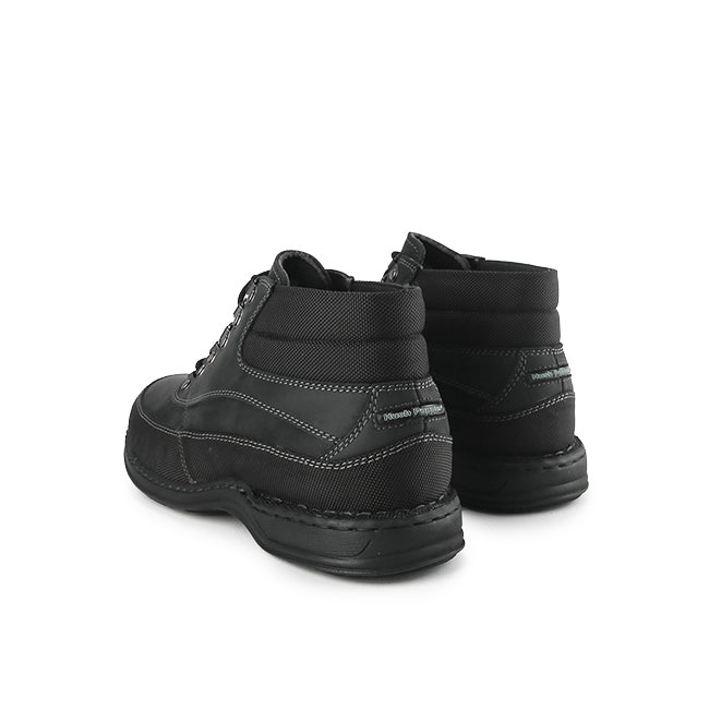 Hush Puppies Sepatu Pria Diemen Kross Lace Boots In Black