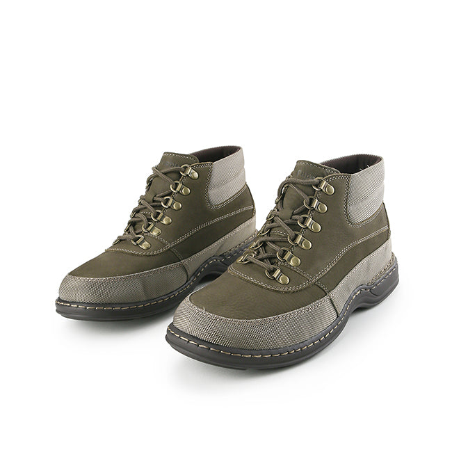 Diemen Kross Lace Boots In Olive