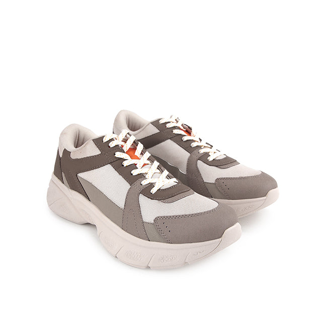 Movement Laceup In Vintage Grey Leather