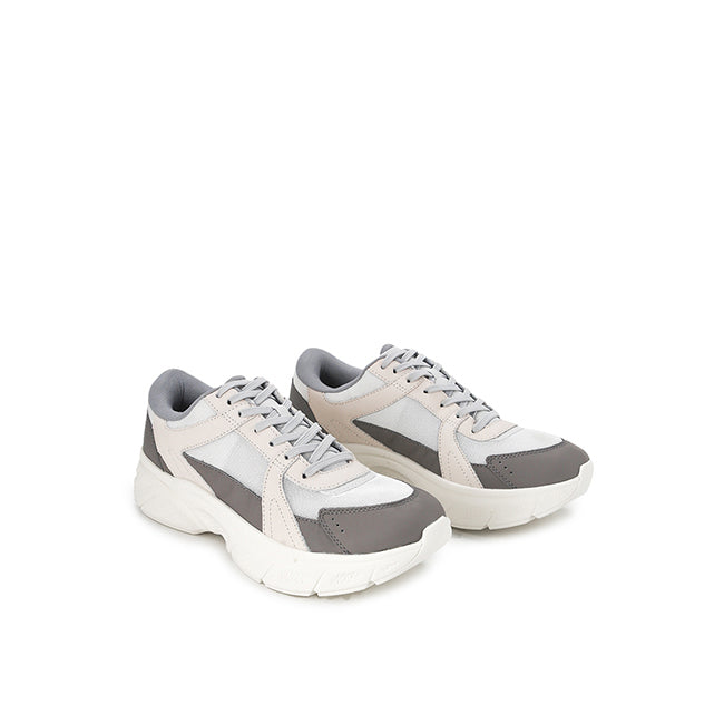Hush Puppies Sepatu Pria Sneakers Movement Lace Up In White Leather