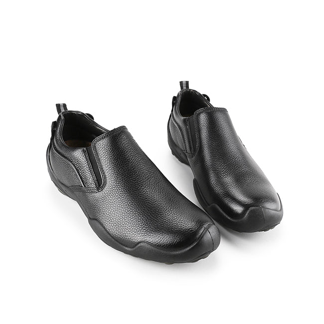 Hush Puppies Sepatu Pria Others Stark In Bold Black Leather