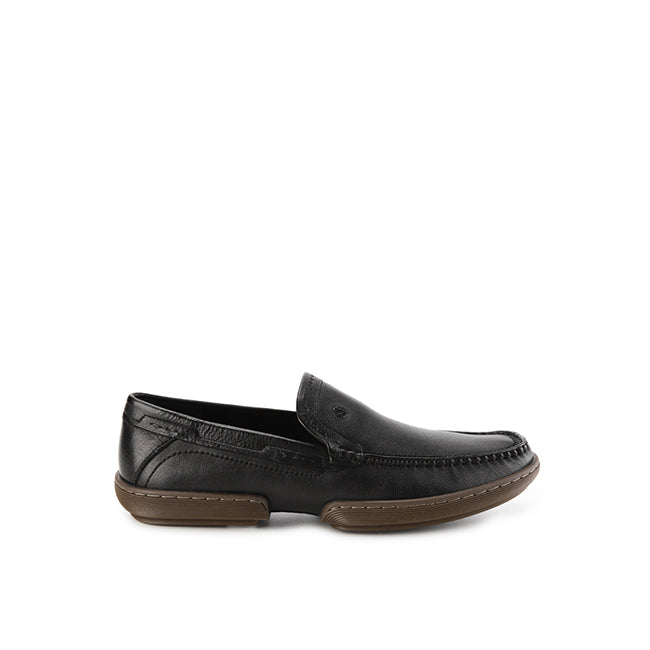 Hush Puppies Sepatu Pria Dymond Loafer In Black Leather
