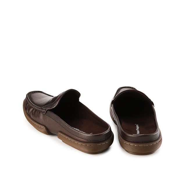 Hush Puppies Sepatu Pria Dymond Mules In Coffee