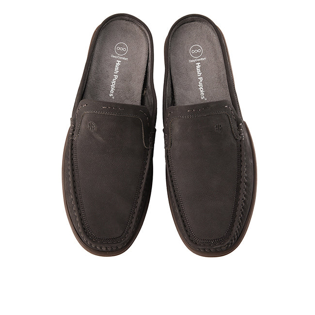Hush Puppies Sepatu Pria Dymond Mules In Dark Grey