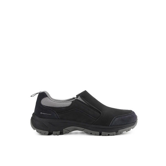 Hush Puppies Sepatu Pria Atwood Slip On In Black