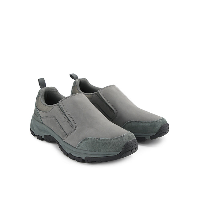 Hush Puppies Sepatu Pria Atwood Slip On In Grey