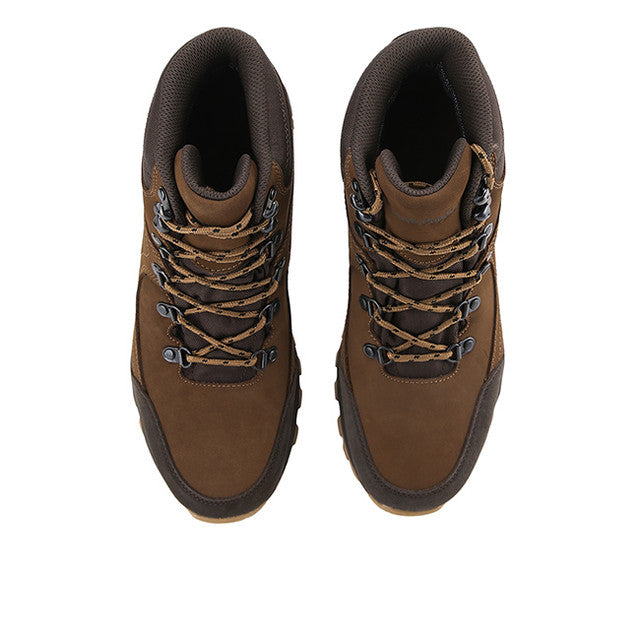 Hush Puppies Sepatu Pria Benson Laces Boots In Coffee