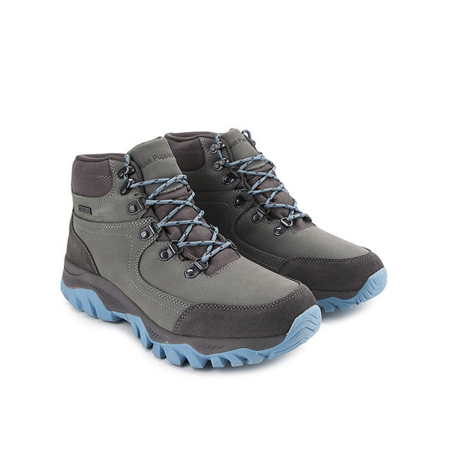 Hush Puppies Sepatu Pria Benson Laces Boots In Grey