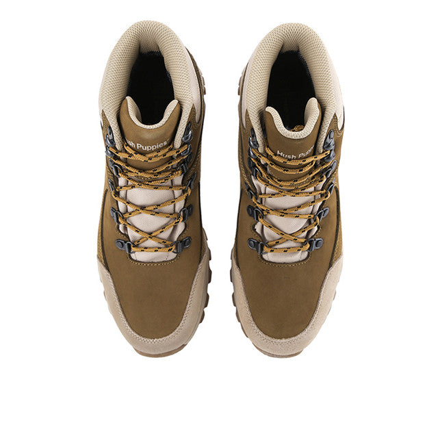 Hush Puppies Sepatu Pria Benson Laces Boots In Khaki