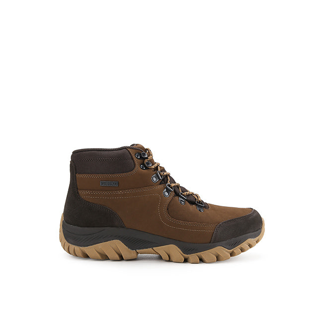 Hush Puppies Sepatu Pria Benson Laces Boots In Coffee
