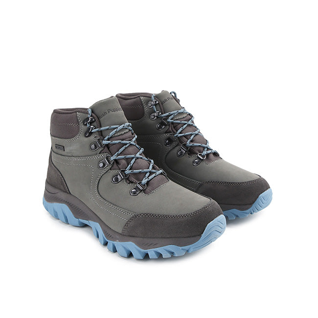 Hush Puppies Sepatu Pria Benson Laces Boots In Grey