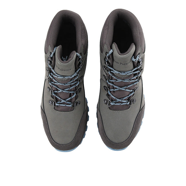 Hush Puppies Sepatu Pria Benson Laces Boots In Grey